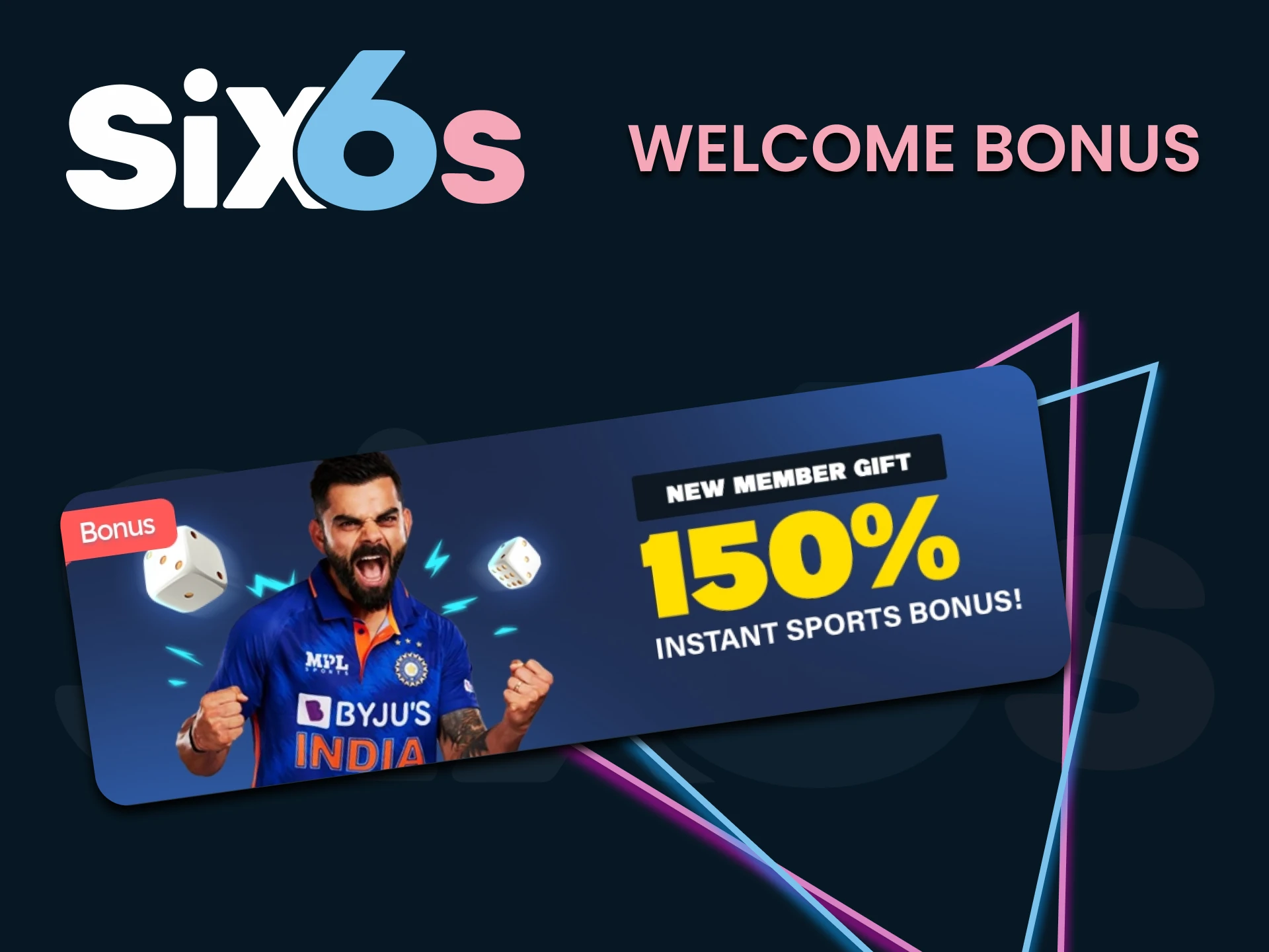 Get your tennis welcome bonus from Six6s.